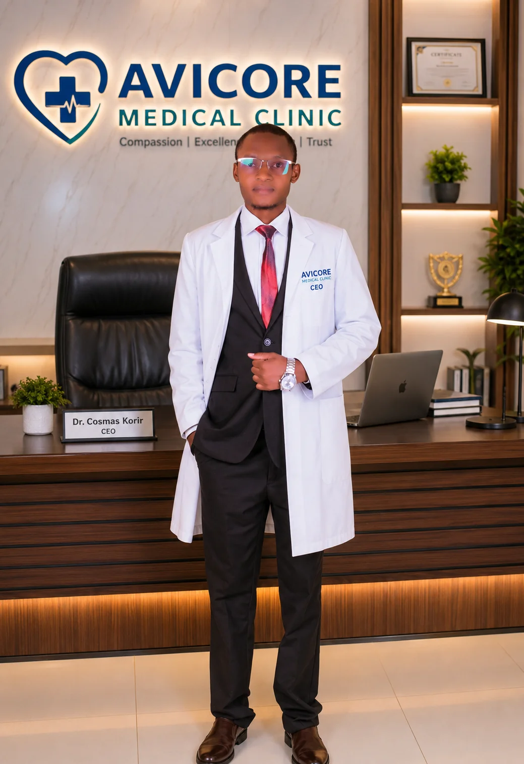 Professional doctor at Avicore Clinic ready to assist